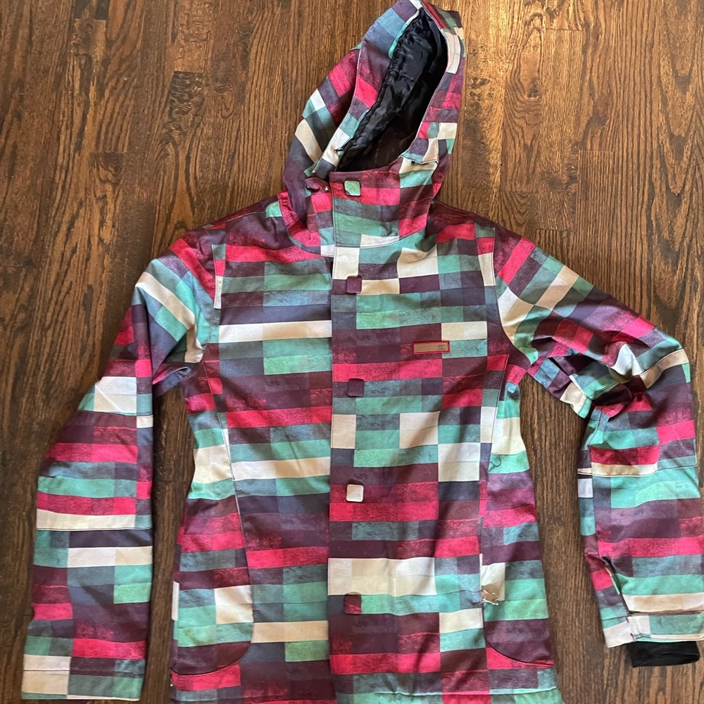 Colorful Geometric Patterned Jacket